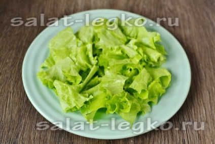 Saláta - ropogós, recept fotó csirkével és uborka