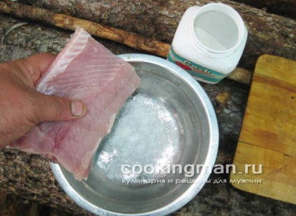 Sós pisztráng - főzés a férfiak