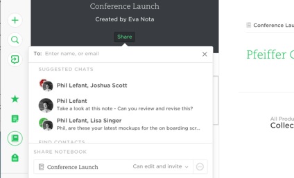 Sharing notepads - centrul de ajutor evernote