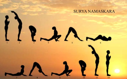 Surya Namaskar pentru începători în filme și imagini