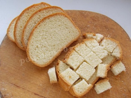 Crackers de la pâine albă în cuptor