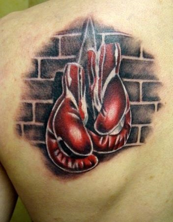 Tatuaj mănuși de box - valoarea de tatuaje de mănuși de box, schițe și fotografii