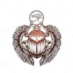 Tatuajul Scarab, de la fresce la tatuaje și schițe