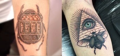 Tatuajul Scarab, de la fresce la tatuaje și schițe