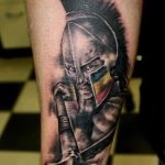 Tattoo Spartan valoarea cască, fotografie și cele mai bune schițe