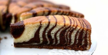 Zebra torta lépésről lépésre recept ételek fotókkal