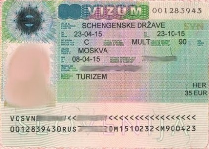 Visa în limba slovenă pentru ruși 2016-2017 - condițiile de înregistrare, documentele necesare