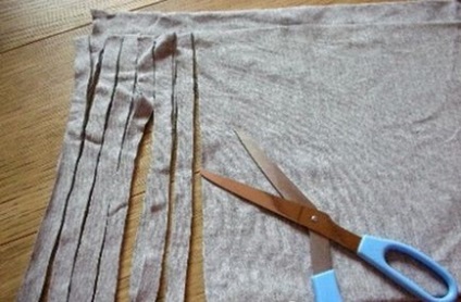Tricotate pungi și cum să facă fire dintr-un tricou