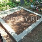 Заливка могил бетоном і пристрій вимощення з описом, цінами і фото