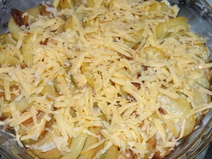 Запечена картопля з кабачком рецепт з фотографіями