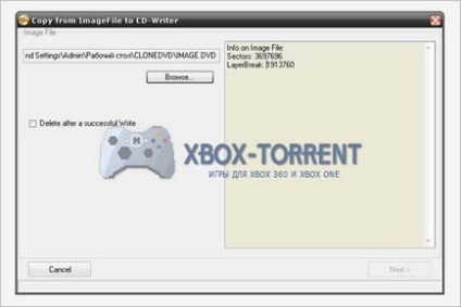 Arderea imaginii jocului pe discul dvd prin intermediul softului clone - descărcați jocuri pe xbox 360 și xbox unul cu