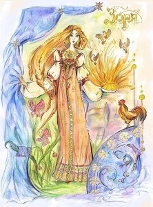 Dawn-lightning - zeița cerească - zeii slavilor
