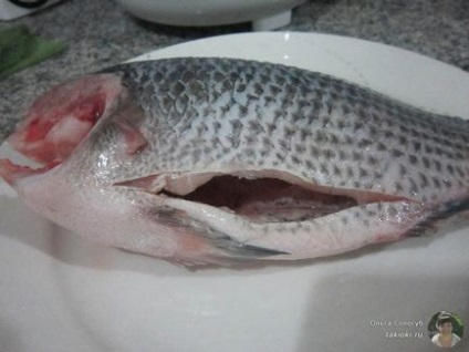 Fried tilapia pe un grătar - rețetă cu o fotografie