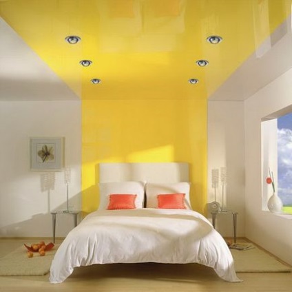 Culoare galbenă pentru dormitor, patru pereți - blog despre design interior și interior