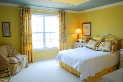 Жовтий колір для спальні, чотири стіни - блог про інтер'єрі і дизайні приміщень