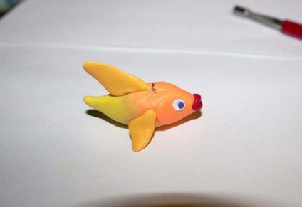 Goldfish polimer agyag, csinál a kezével