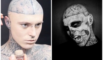 Зомбі бой- як виглядав Рік Дженест до і після нанесення татуювань