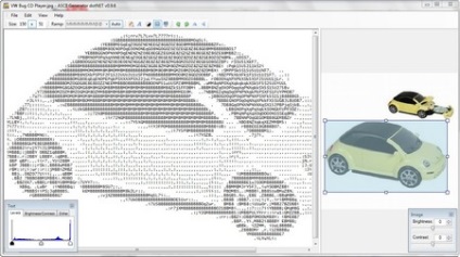 ASCII generátor DotNet - alakítja a képet ASCII kép