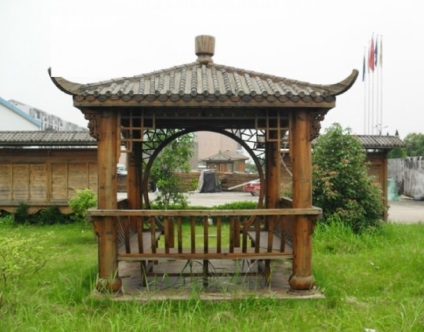 Gazebo în stil oriental, caracteristici de construcție și decorare, nasha besedka