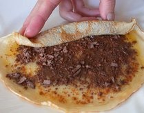 Pancake cu reteta de gatit cu ciocolata pas cu pas