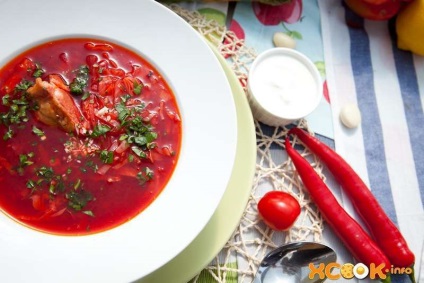 Borsch cu carne afumată - rețetă pas cu pas cu fotografie de gătit