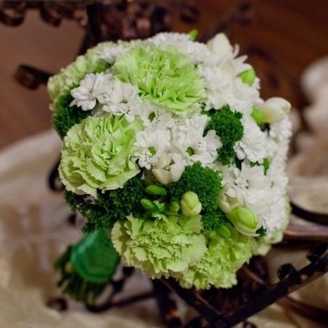 Buchete de mireasa cu flori verzi, care plante sunt mai bune