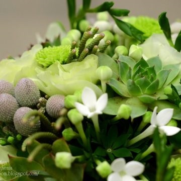 Buchete de mireasa cu flori verzi, care plante sunt mai bune