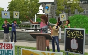 Lázadók és értékbecslők művészet „The Sims 3 diákélet”