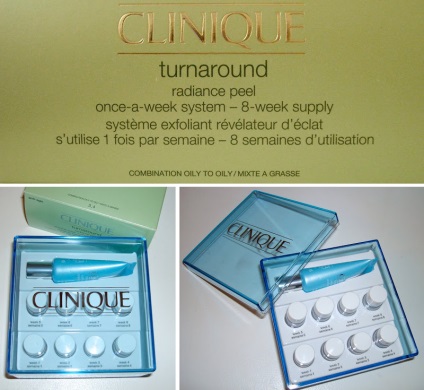 Clinique turnaround radiance peelonce-a-week system, little-beatle