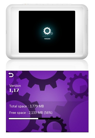 Cowon C2 firmware frissítés, a hivatalos honlap