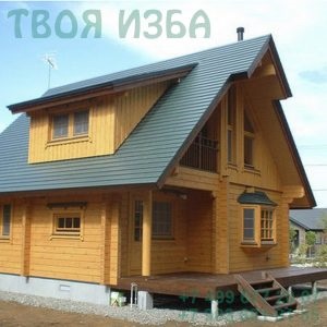 Case din lemn din cherestea Podolsk Podolsky, colibă