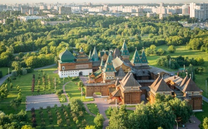 Fa várak, kastélyok, tornyok és házak Oroszországban 17-20 évszázadok
