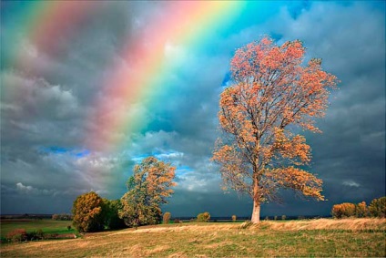 Adăugați un curcubeu realist la fotografie