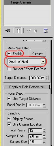 Dof (depth of field) зробимо вручну - уроки 3ds max