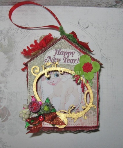 House egy kecskét a technika scrapbooking kezeddel (kecske) House egy kecskét a technika scrapbooking kezeddel