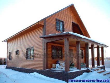 O casă din cherestea din districtul Podolsky pentru vitalitatea lui Sidorkin