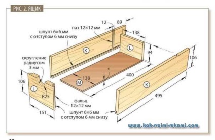 Masă de frezat cu sertare cu mâinile tale - desene, diagrame și fotografii, cu mâinile tale - cum să te faci