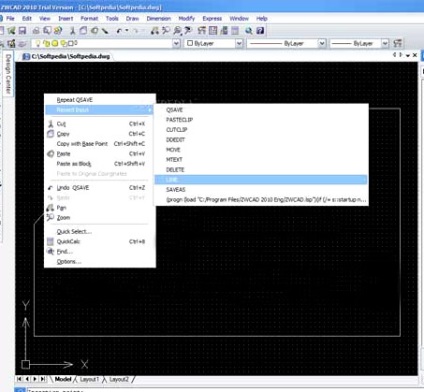 Program grafic pentru modelarea 3D pe un computer zwcad
