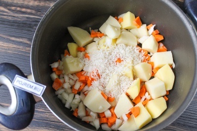 Supa de ciuperci cu orez - rețetă pas cu pas cu o fotografie de gătit