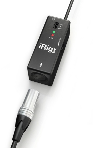 Az IK Multimedia Irig pre - univerzális mikrofon interfész iphone