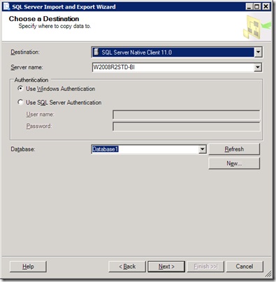 Importarea dbf într-un server sql