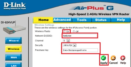 Instrucțiuni pentru configurarea routerului d-link di-824vup