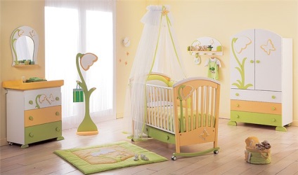 Interiorul unei zone pentru copii pentru un nou-născut
