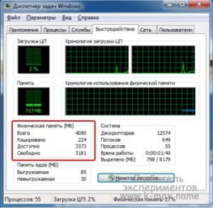 Folosind mai mult de 4 GB de memorie RAM în sistem de operare pe 32 de biți, un blog experimental de amatori