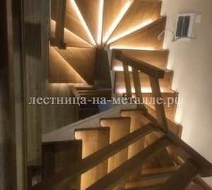 Termelés kültéri lépcső fém keret rendelésre Moszkvában