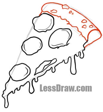 Cum de a desena o pizza🍕, ❤lessdraw Cum