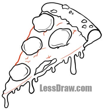 Як намалювати піццу🍕, ❤lessdraw❤