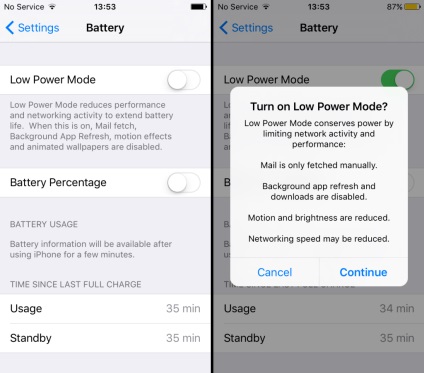 Як працює «економний» режим на ios 9
