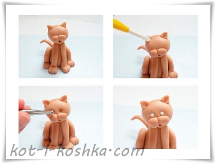 Як зробити кішку з мастики