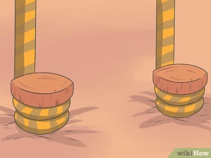 Як зробити сходи з мотузки